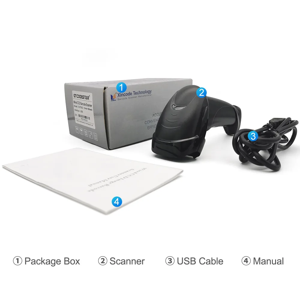 X-9700D CCD Wired Barcode Scanner