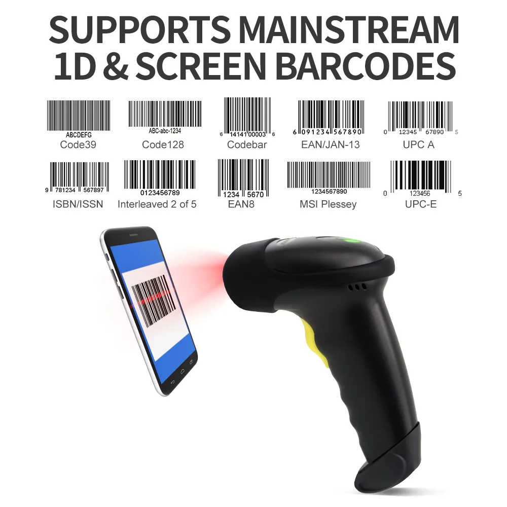 X-9201B CCD Wireless Barcode Scanner
