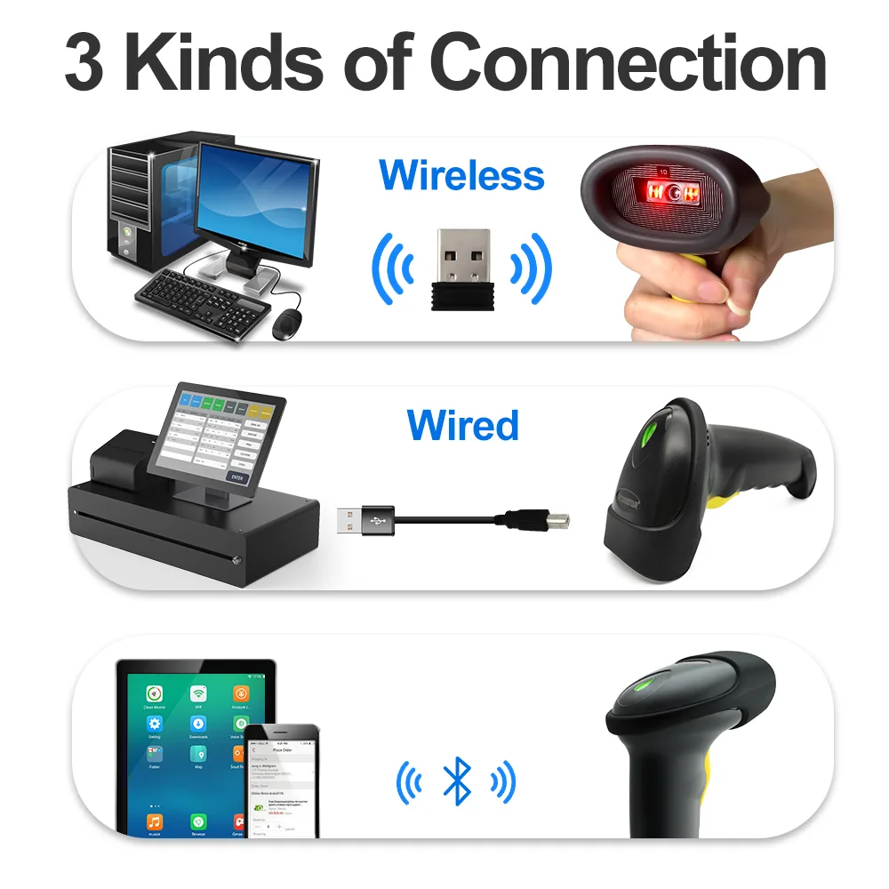 X-9201B CCD Wireless Barcode Scanner