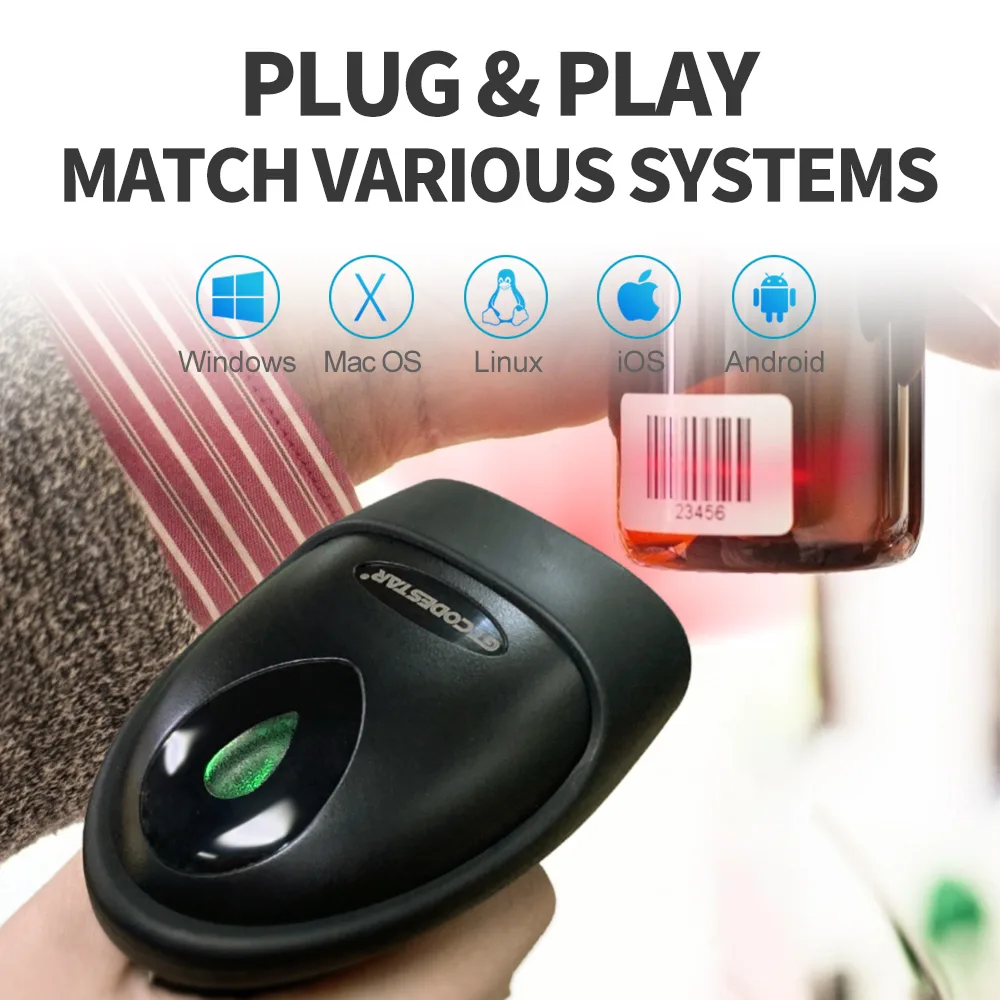 X-9201B CCD Wireless Barcode Scanner