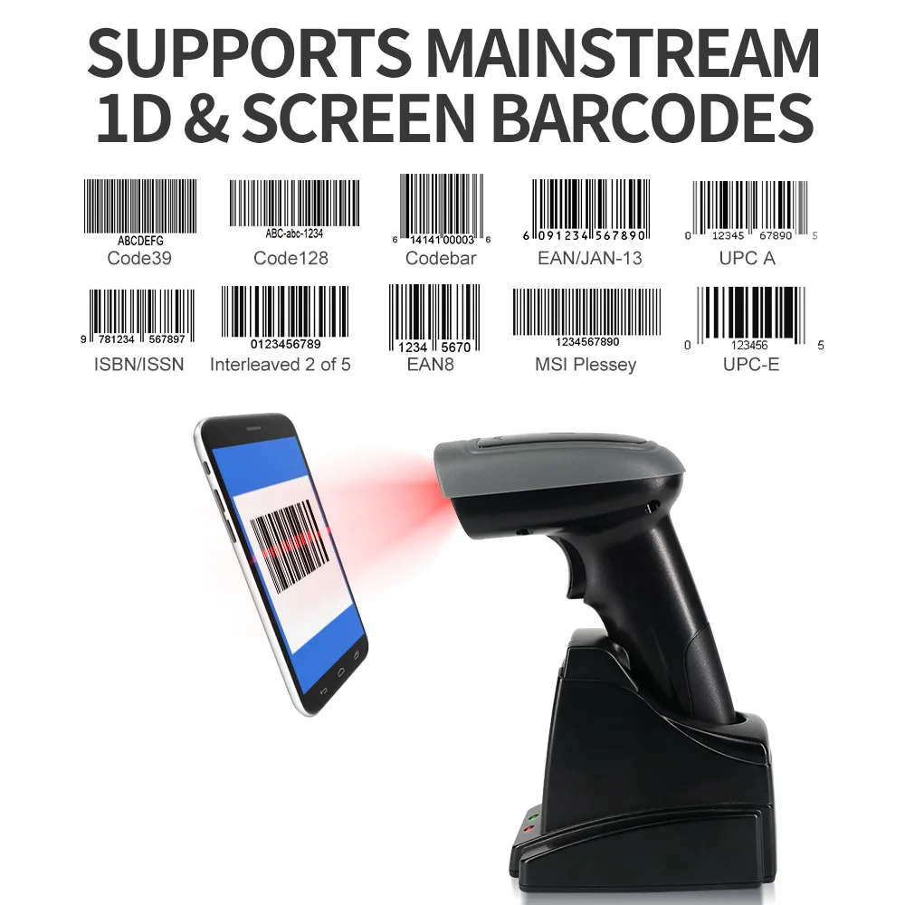 X-1901B CCD Wireless Barcode Scanner