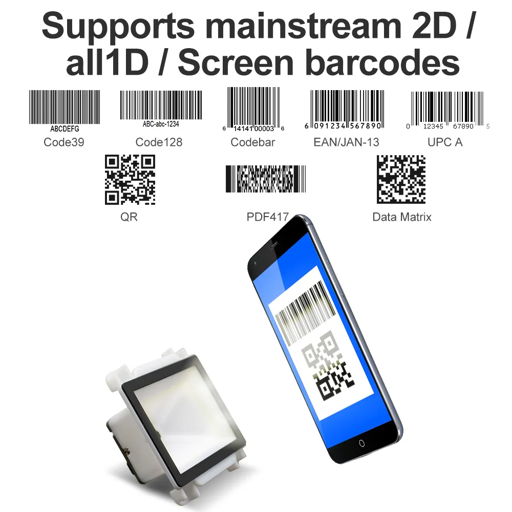 GT-770E Mini Wired 2D Desktop Barcode Scanner
