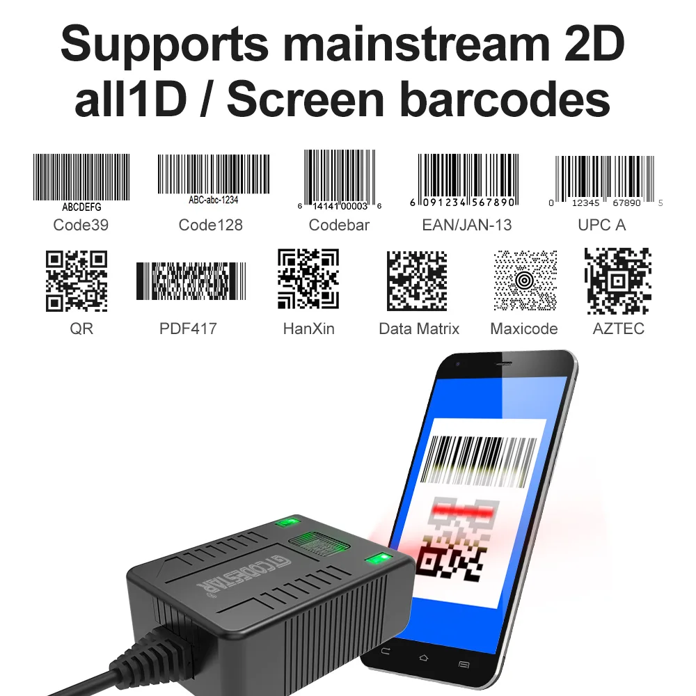 X-7200 Mini 2D Barcode Scanner
