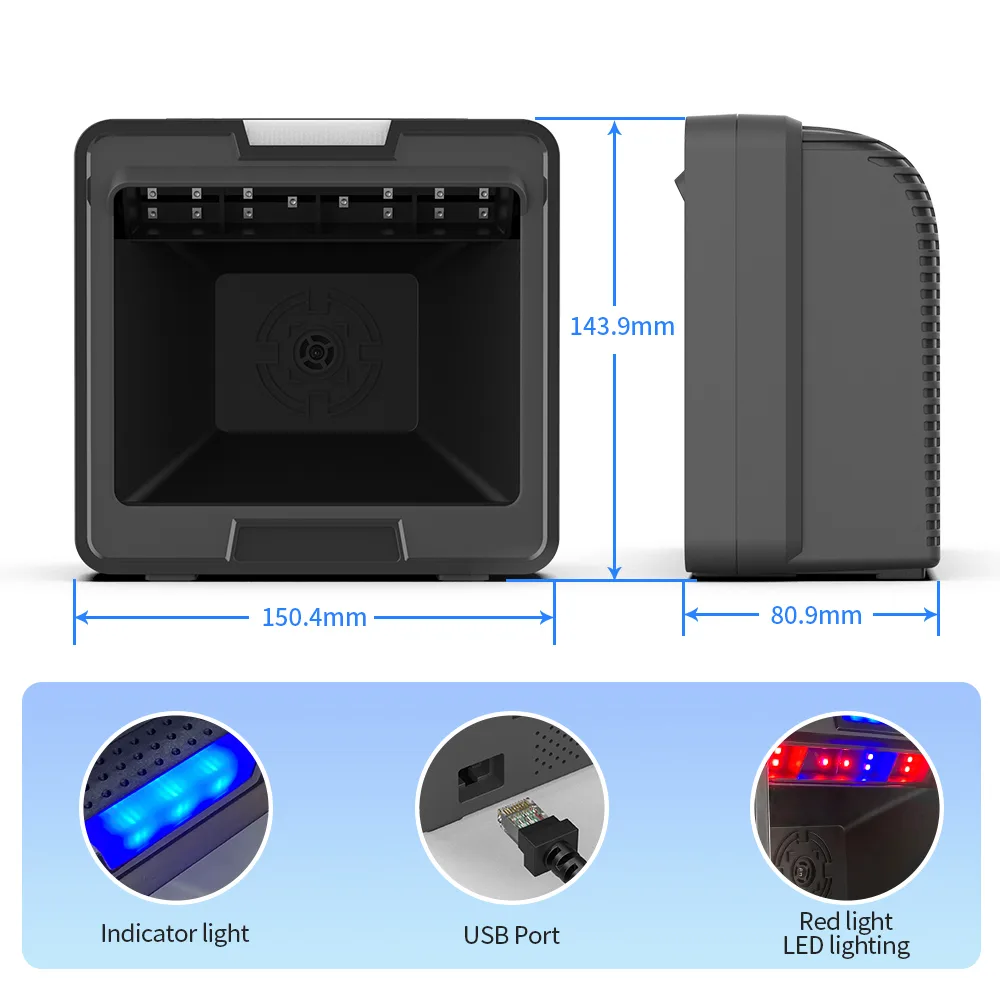 GT-9800 2D Desktop Wired Barcode Scanner
