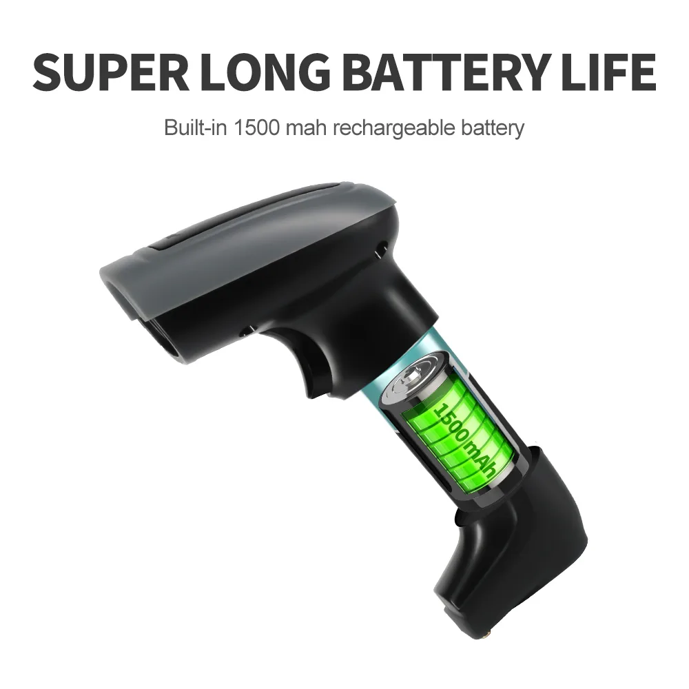 X-1901B Wireless Bluetooth 2D Barcode Scanner with Charging stand