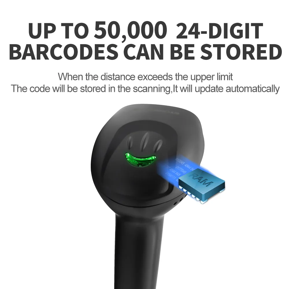 X-9701B Bluetooth Wireless 2D Barcode Scanner