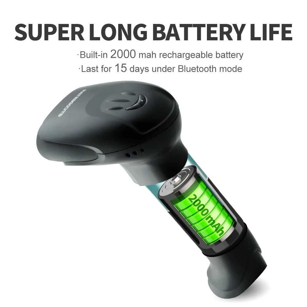 X-9701B Bluetooth Wireless 2D Barcode Scanner