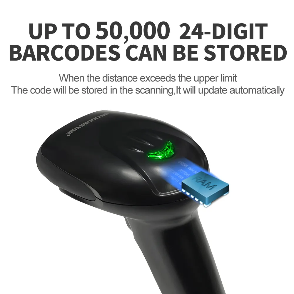 X-9701C Wireless 2D Barcode Scanner