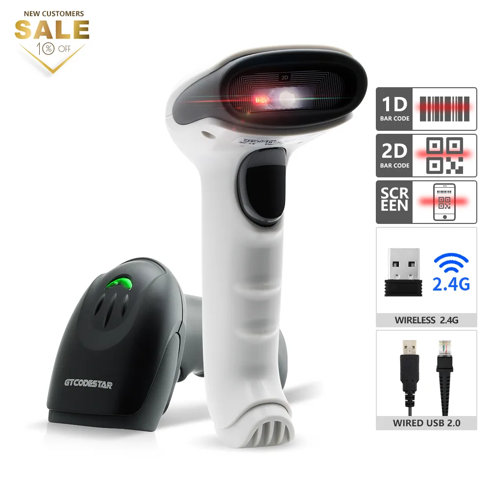 X-9701C Wireless 2D Barcode Scanner