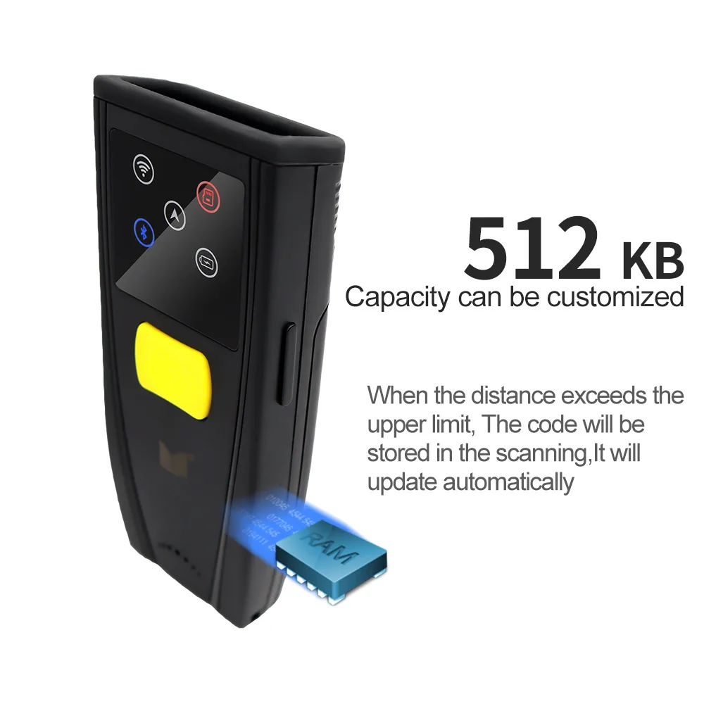 GT-780K 2D Portable Bluetooth Barcode Scanner