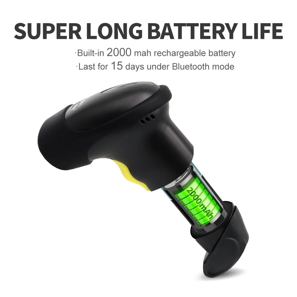 X-9201C Wireless 2.4G 2D Barcode Scanner