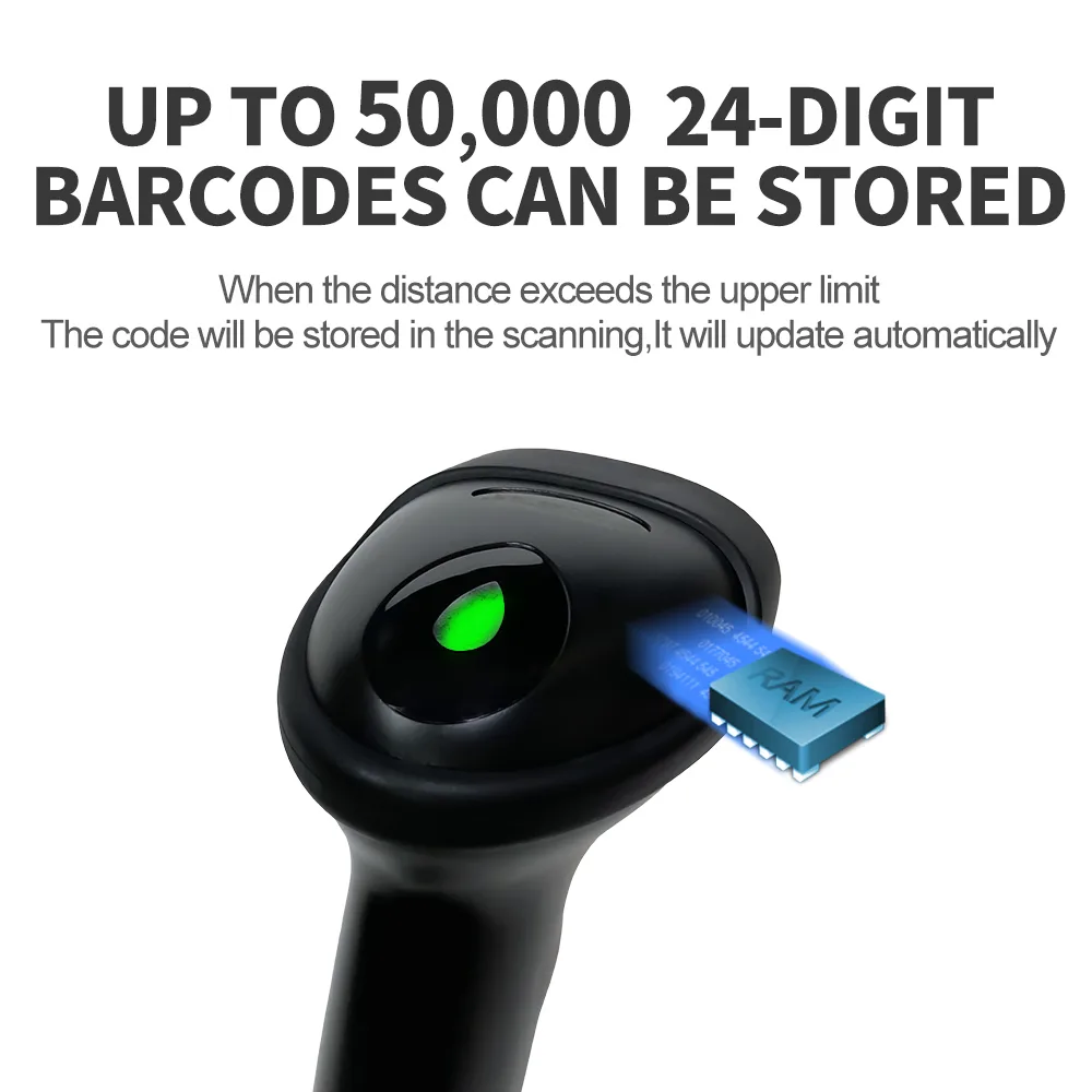X-9201C Wireless 2.4G 2D Barcode Scanner