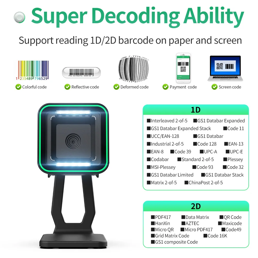 GT-8900A 2D Wired Barcode Scanning Platform
