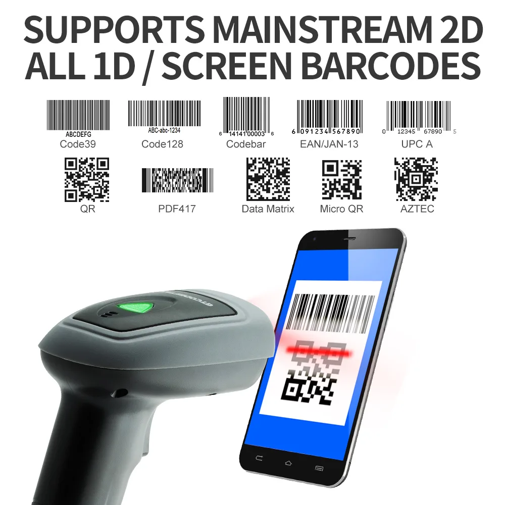 GT-1900A 2D Wired Handhold Barcode Scanner