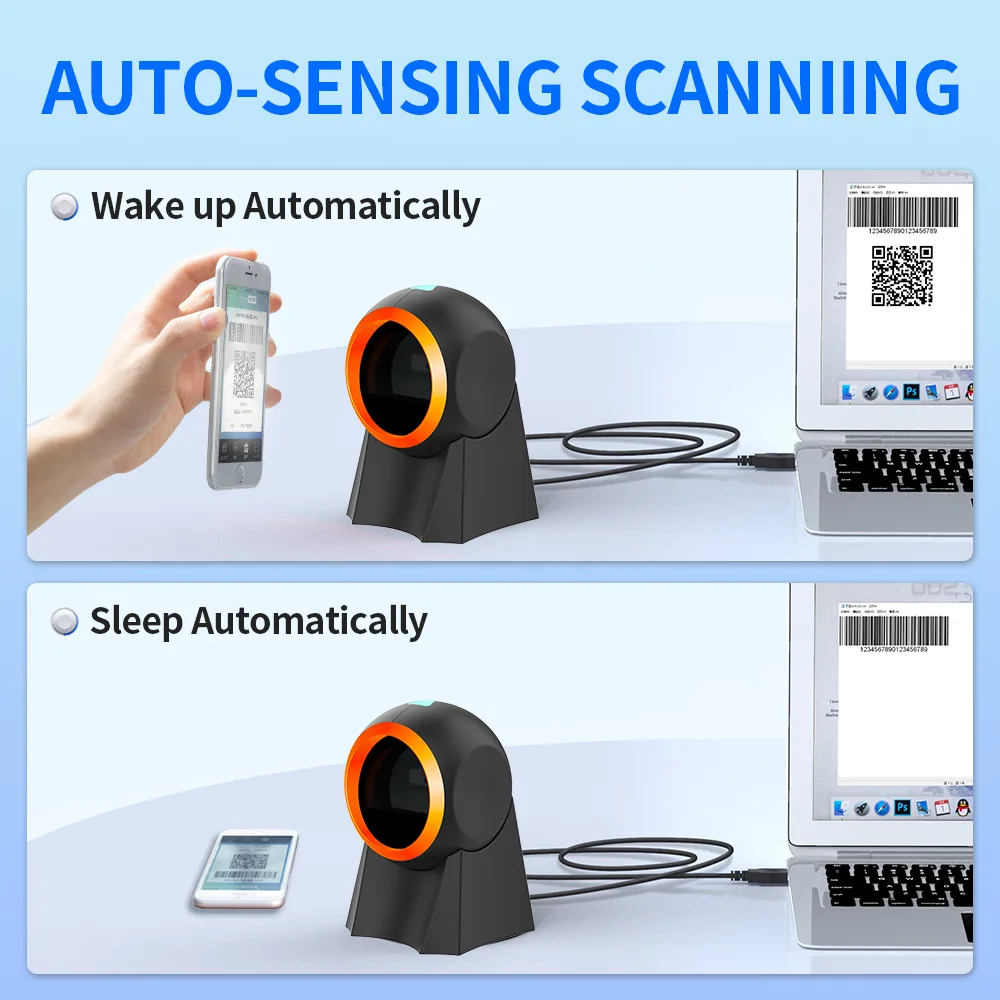 GT-8800F 2D Desktop Wired Barcode Scanner