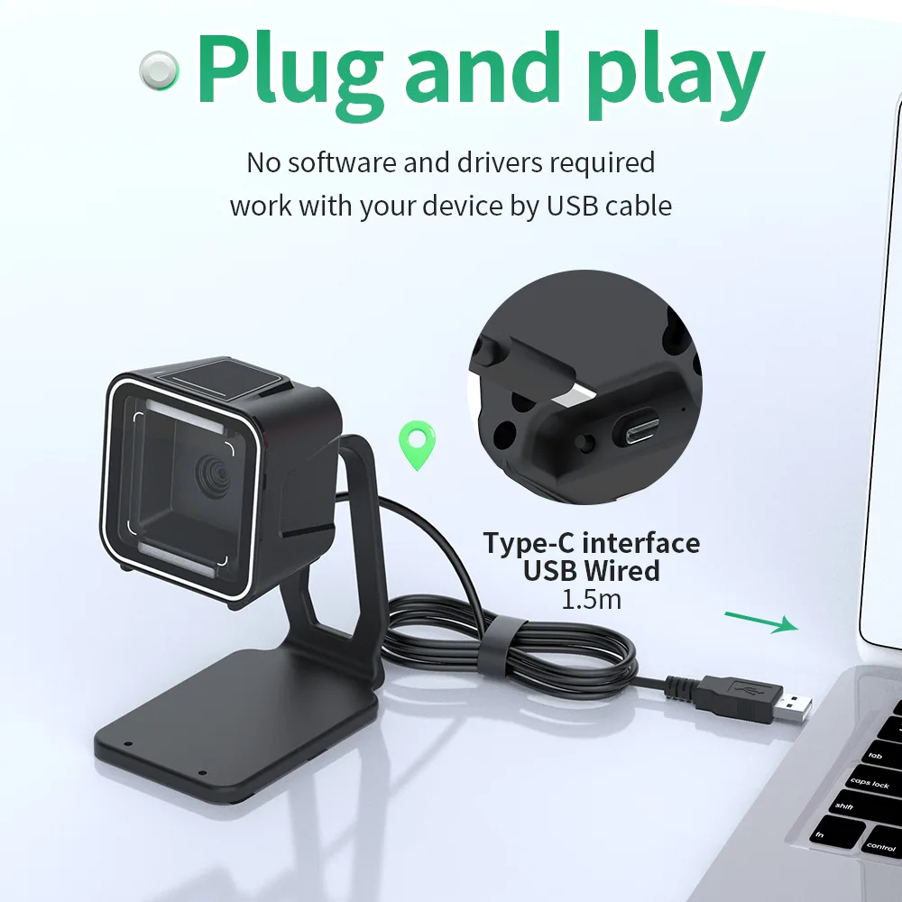 GT-8900A 2D Desktop Wired Barcode Scanner