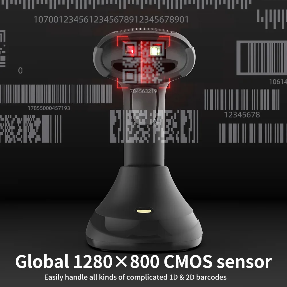 X-1501B Wireless 2.4G Bluetooth 2D Barcode Scanner