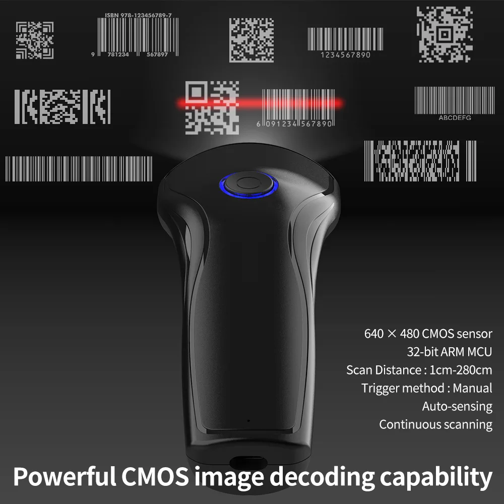 X-3501B Wireless 2.4G Bluetooth 2D Barcode Scanner